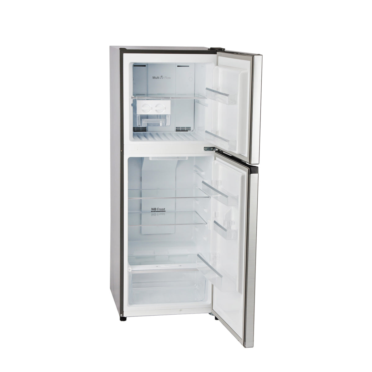 Geepas GRF2708WPN Total No Frost Double Door Refrigerator| 270L Gross Capacity |   Double Door Design | Quick Cooling System | Electronic Controls |Low Noise Operation