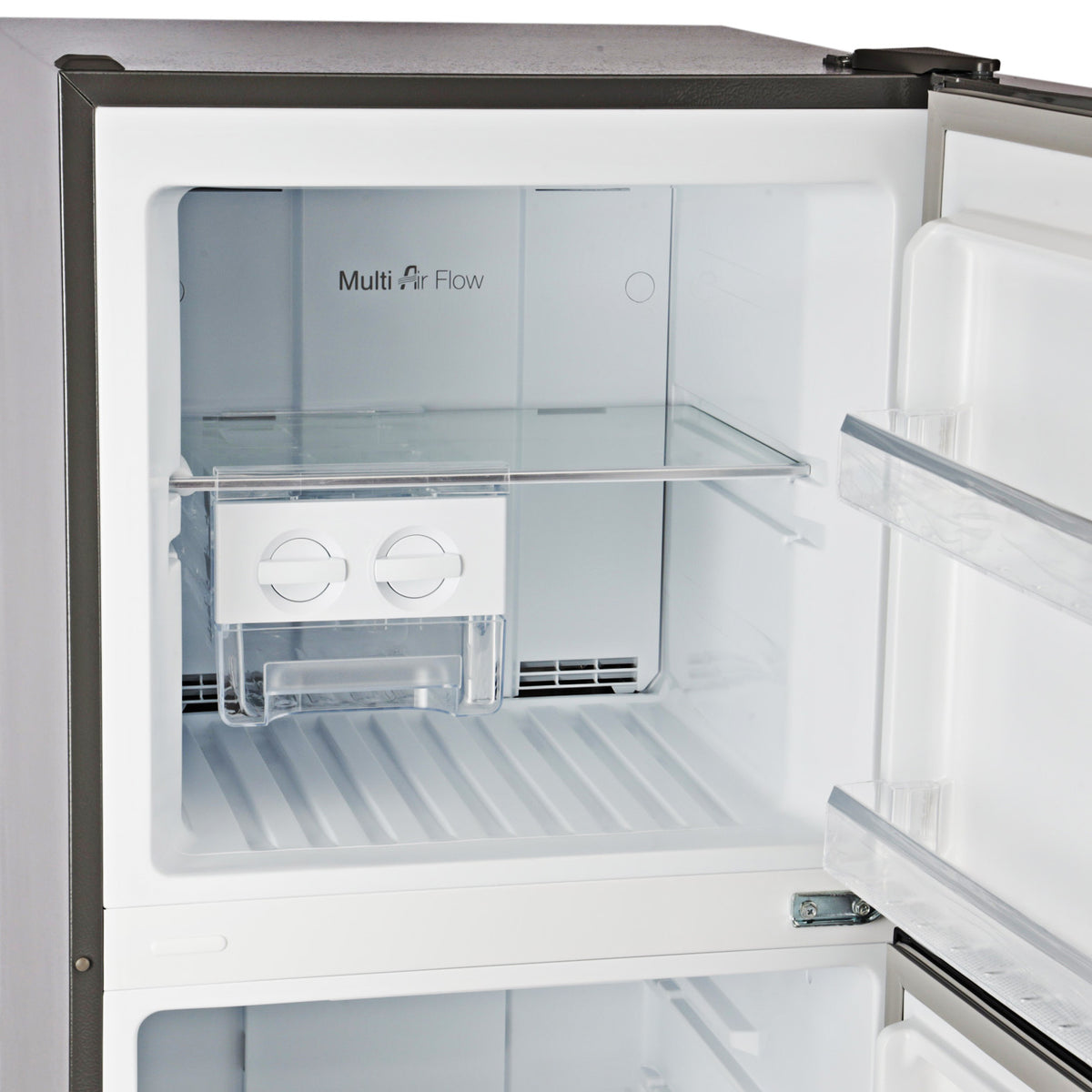 Geepas GRF2708WPN Total No Frost Double Door Refrigerator| 270L Gross Capacity |   Double Door Design | Quick Cooling System | Electronic Controls |Low Noise Operation