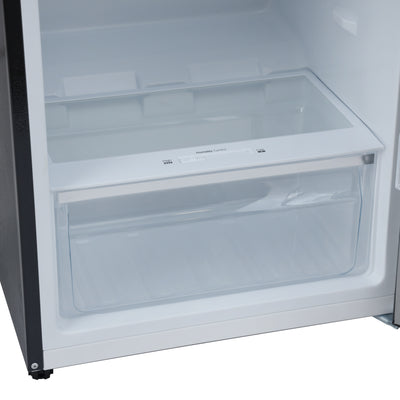 Geepas GRF3207SSXXN 320L Double Door Refrigerator -Free Standing| Recessed Handle| Quick Cooling| Low Noise| Low Energy Consumption| Defrost Refrigerator |1 Year Warranty