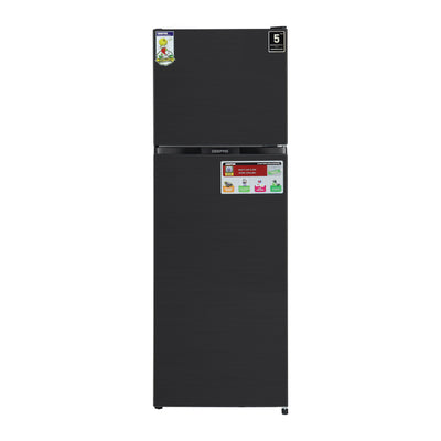Geepas GRF4120SSXN 410L Double Door No Frost Refrigerator | Dual Temperature Setting| Quick Cooling| Long-Lasting Freshness| Low Noise & Energy Saving| 1 Year Warranty