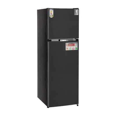 Geepas GRF4120SSXN 410L Double Door No Frost Refrigerator | Dual Temperature Setting| Quick Cooling| Long-Lasting Freshness| Low Noise & Energy Saving| 1 Year Warranty