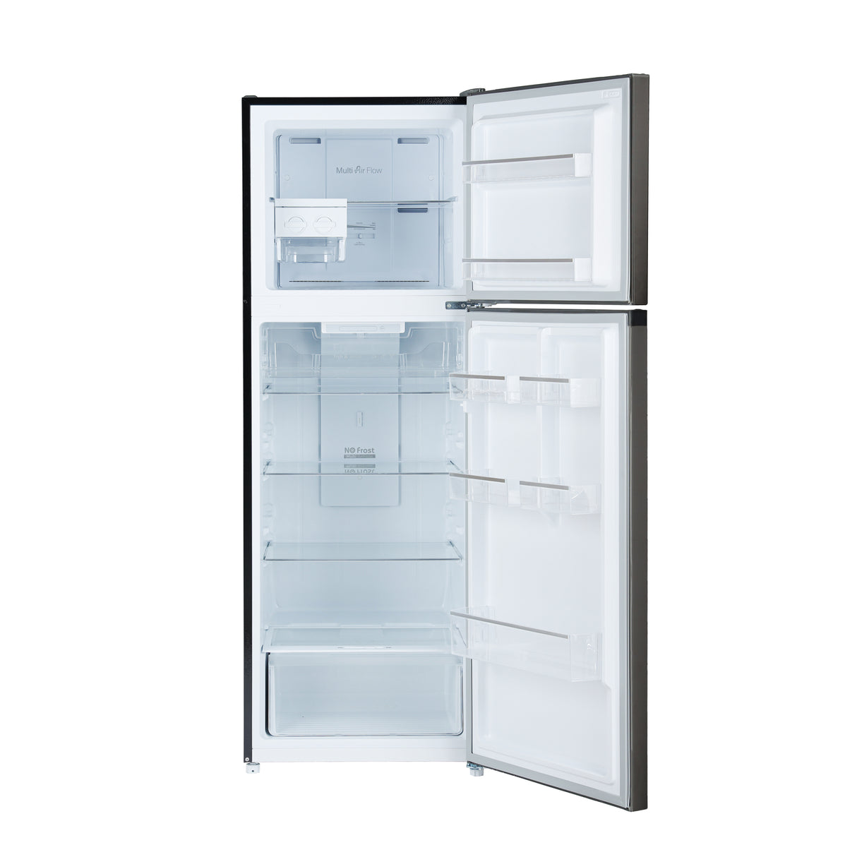 Geepas GRF4120SSXN 410L Double Door No Frost Refrigerator | Dual Temperature Setting| Quick Cooling| Long-Lasting Freshness| Low Noise & Energy Saving| 1 Year Warranty