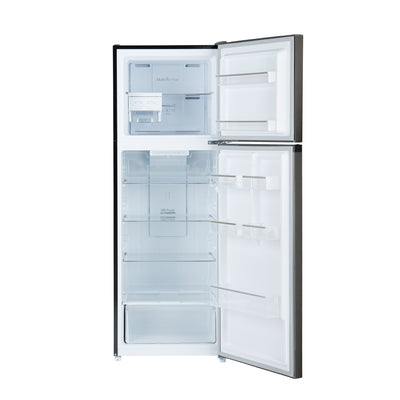 Geepas GRF4120SSXN 410L Double Door No Frost Refrigerator | Dual Temperature Setting| Quick Cooling| Long-Lasting Freshness| Low Noise & Energy Saving| 1 Year Warranty