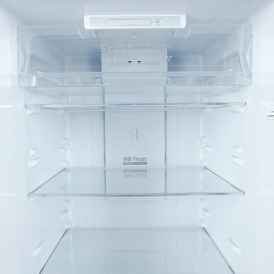 Geepas GRF4120SSXN 410L Double Door No Frost Refrigerator | Dual Temperature Setting| Quick Cooling| Long-Lasting Freshness| Low Noise & Energy Saving| 1 Year Warranty