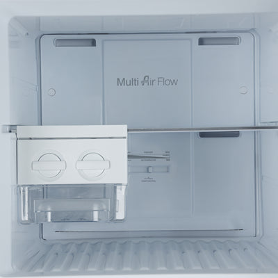 Geepas GRF4120SSXN 410L Double Door No Frost Refrigerator | Dual Temperature Setting| Quick Cooling| Long-Lasting Freshness| Low Noise & Energy Saving| 1 Year Warranty