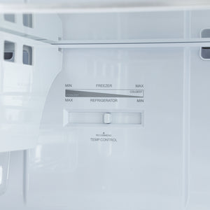 Geepas GRF4120SSXN 410L Double Door No Frost Refrigerator | Dual Temperature Setting| Quick Cooling| Long-Lasting Freshness| Low Noise & Energy Saving| 1 Year Warranty