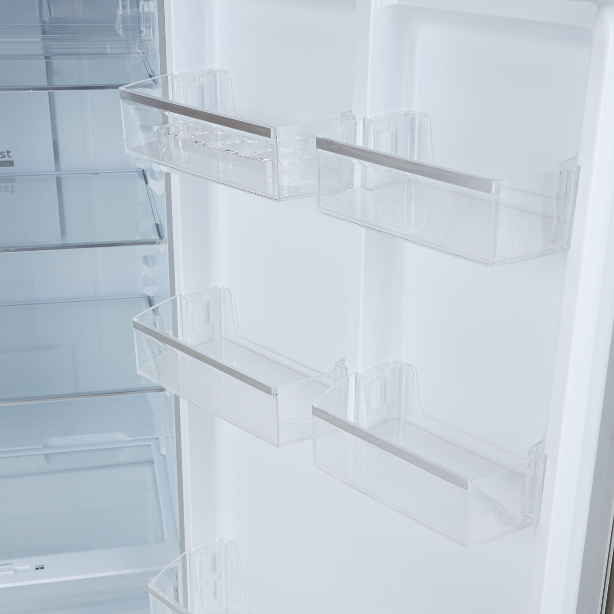 Geepas GRF4120SSXN 410L Double Door No Frost Refrigerator | Dual Temperature Setting| Quick Cooling| Long-Lasting Freshness| Low Noise & Energy Saving| 1 Year Warranty