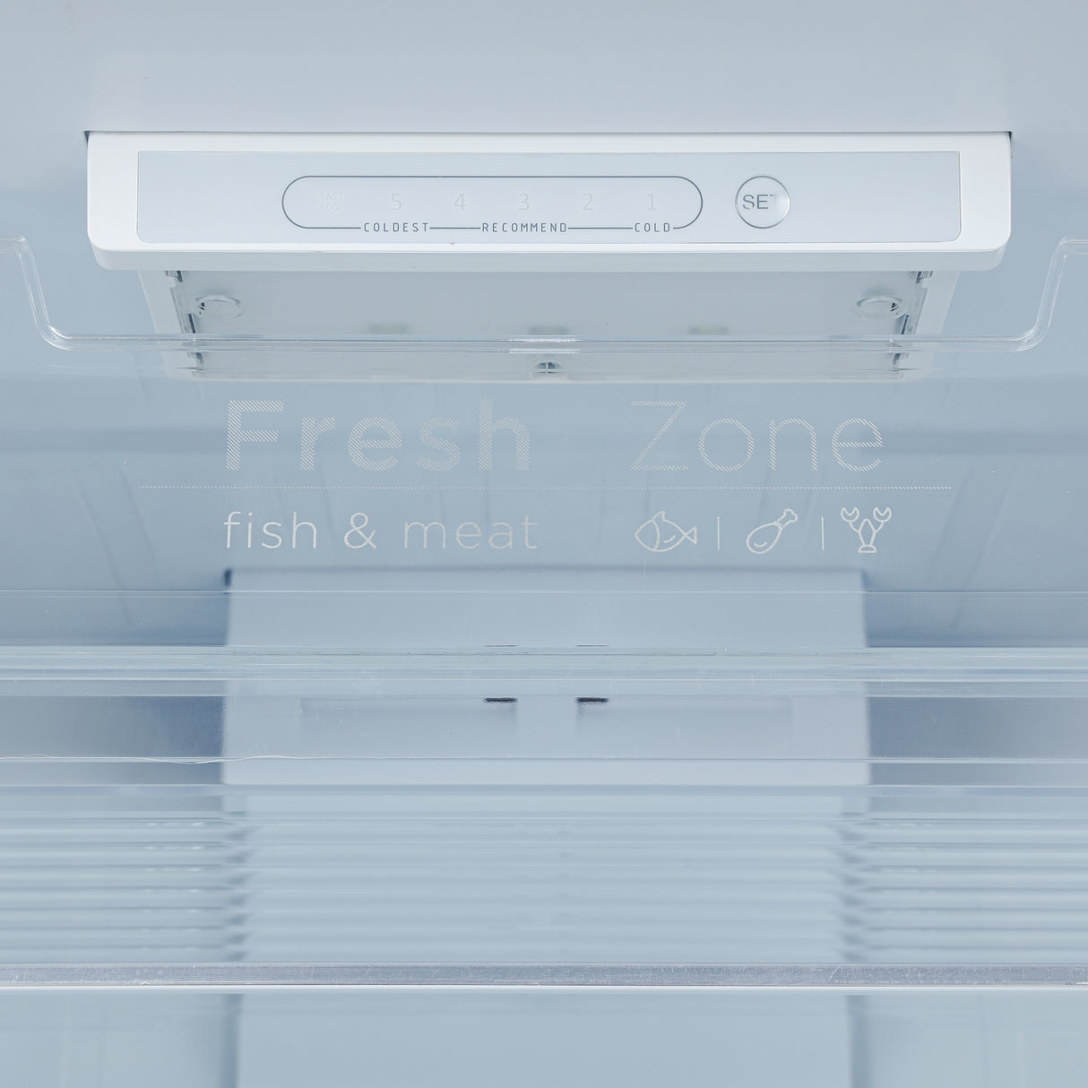 Geepas GRF4120SSXN 410L Double Door No Frost Refrigerator | Dual Temperature Setting| Quick Cooling| Long-Lasting Freshness| Low Noise & Energy Saving| 1 Year Warranty