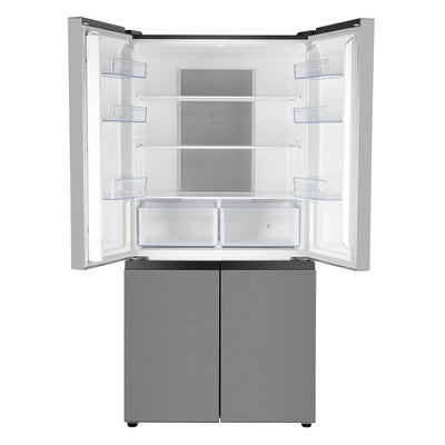 Geepas Side by Side Refrigerator Freezer- GRFM6954XHN/ Multi-Airflow with Interior Light and Unbreakable Glass Shelves/ Large Space and Inverter Compressor with Smart Cooling