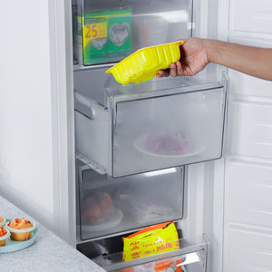 Geepas GRFU2006 Upright Freezer | 200L Capacity| -18°C Cooling| Tropical Compressor | 6 Crystal Drawers| Adjustable Thermostat|  3-Star ESMA Rating | 1-Year Warranty