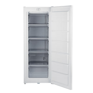 Geepas GRFU2006 Upright Freezer | 200L Capacity| -18°C Cooling| Tropical Compressor | 6 Crystal Drawers| Adjustable Thermostat|  3-Star ESMA Rating | 1-Year Warranty