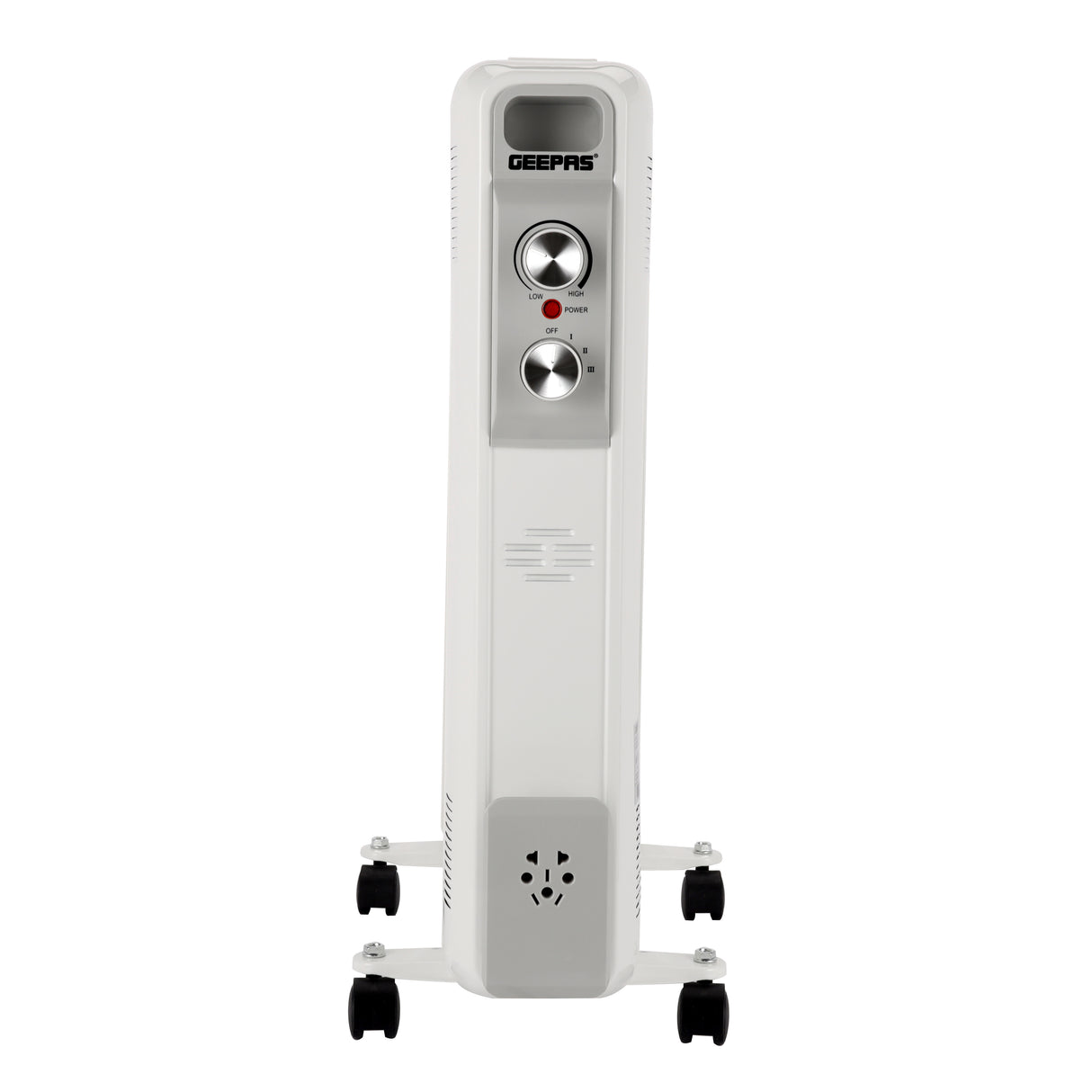 Geepas GRH28534UK 2500W Oil Filled Radiator Heater | 13 Fins| 3 Heat Settings| Adjustable Thermostat| Silent Operation| Overheat & Thermal Safety | 2 Years Warranty