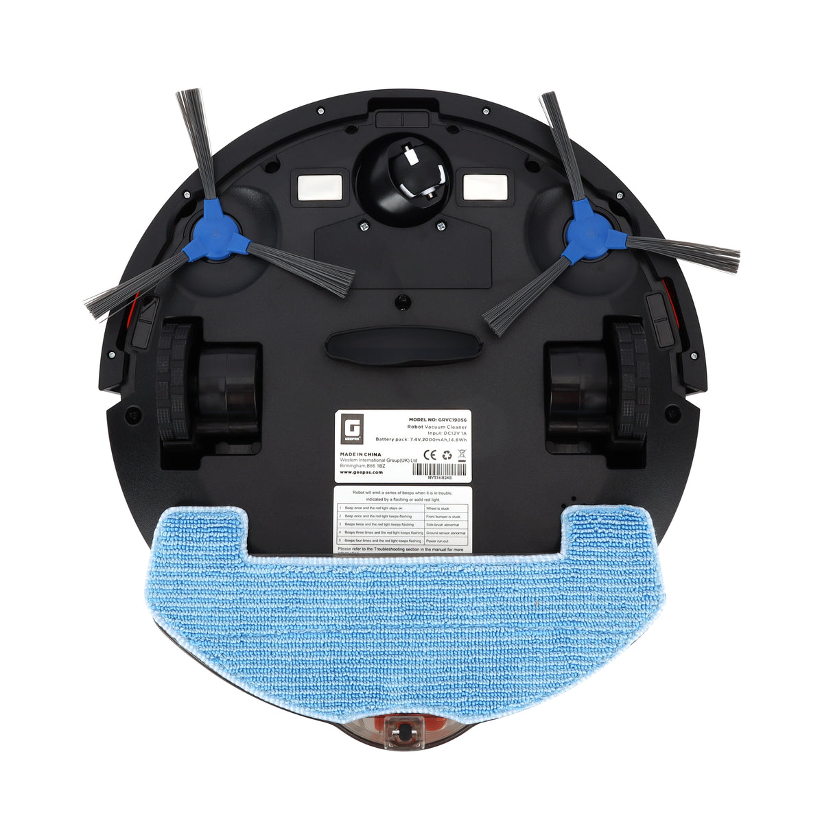 Geepas Robot Vacuum GRVC19056 | Smart Clean | Auto Recharge |