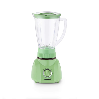 Geepas GSB1514 3-in-1 Blender | 600W Blender| 1.6L Jar & Grinder |Sharp Stainless Steel Blades | 2-Speed Control with Pulse Function | Overheat Protection |Anti-Slip Feet