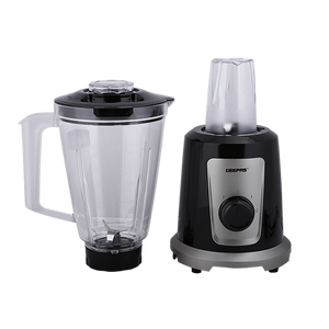 Geepas 500W 2 in 1 Multifunctional Blender GSB44030 | Stainless Steel Blades, 2 Speed Control with Pulse | 1.5L Jar Ice Crusher, Chopper, Coffee Grinder & Smoothie Maker
