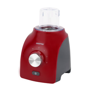 Geepas 3-in-1 Blender- GSB44034N/ 600 W, Powerful Motor with 3 Speed Setting and Pulse/ Transparent Jars with Stainless Steel Blade, Grinder, Chopper Attachment