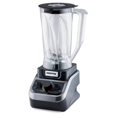 Geepas GSB44037 2000W High-Power Blender | 2L Unbreakable Jar| 16 Speed Control with Pulse| Stainless Steel Blade for Smoothies, Ice Crushing & Daily Food Preparation