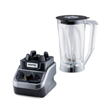 Geepas GSB44037 2000W High-Power Blender | 2L Unbreakable Jar| 16 Speed Control with Pulse| Stainless Steel Blade for Smoothies, Ice Crushing & Daily Food Preparation