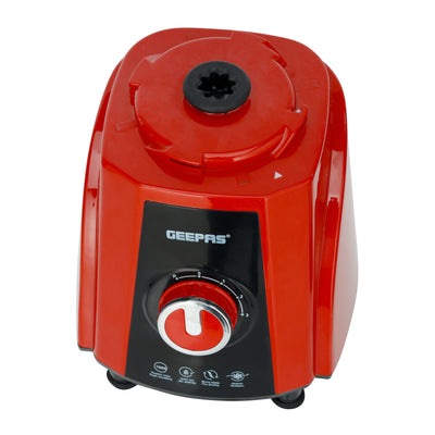 Geepas 3-in-1 Mixer Grinder GSB44040 | 750W Copper Motor, 3 Speed + Pulse Function | 1.5L Blending Jar |  1.5L Grinder Jar & 0.5L Chutney Jar | Wet & Dry Grinding
