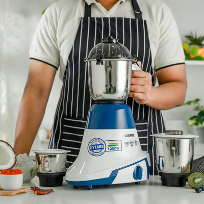 Geepas 3-in-1 Mixer Grinder GSB44088 | 1200W Heavy Duty Motor