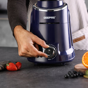 Geepas 3-in-1 Mixer Grinder- GSB5080S/ 750W /  Stainless Steel Jars & Blades/ Unbreakable Jar Caps/ Fast Grinding / 3 Jars with 3 Speed Control / 2 Years Warranty