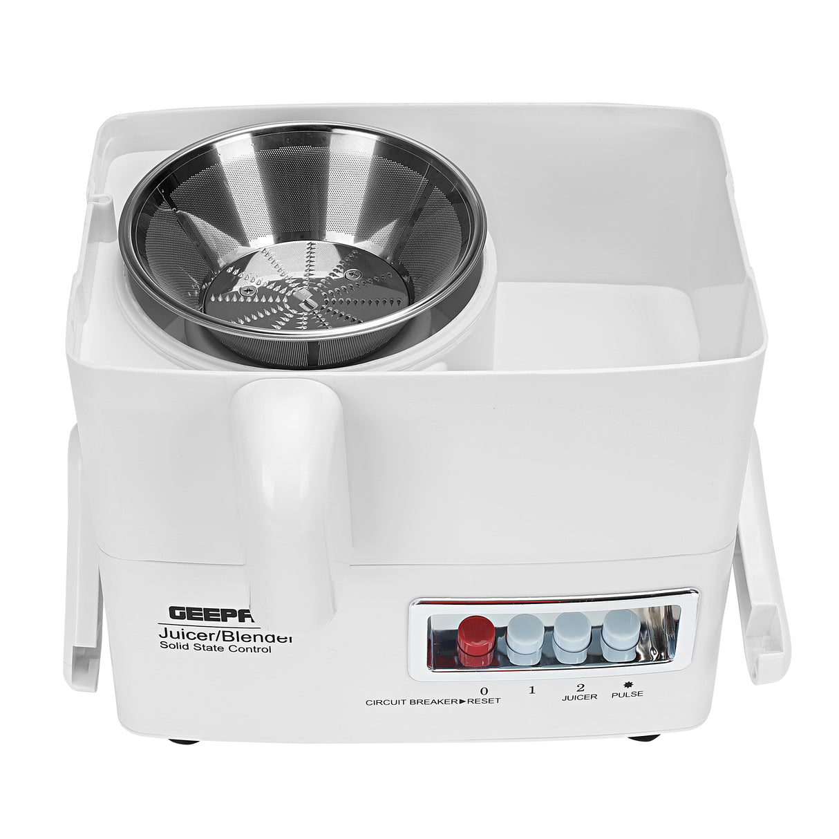 Geepas 4-in-1 Food Processor | Blender Juicer | 600W motor | 2-Speed with Pulse Function & Safety Interlock | 600W | Juicer,  Blender, Mixture & Coffee Mill Included