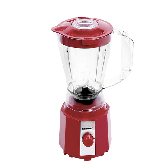 Geepas 3-in-1 Juicer GSB9891 | 1500ml Blender Jar |400W Motor |Stainless Steel Blades | 2 Speed Control with Pulse | Ice Crusher, Chopper, Coffee Grinder & Smoothie Maker