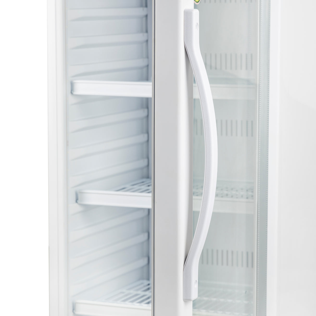 Geepas GSC6548 Upright Showcase | 300L Display Refrigerator| -3°C Cooling | Compressor Fan| Adjustable Thermostat | Transparent Door| Interior Lamp |  1-Year Warranty