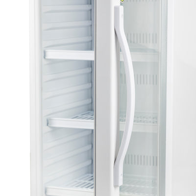 Geepas GSC6548 Upright Showcase | 300L Display Refrigerator| -3°C Cooling | Compressor Fan| Adjustable Thermostat | Transparent Door| Interior Lamp |  1-Year Warranty