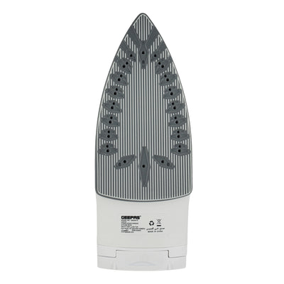 Geepas GSI24015 Cordless/Corded Steam Iron | 2400W Powerful Continuous Steam | Ceramic Soleplate | Self-Cleaning Function | Anti-Drip Protection  | 2 Years Warranty