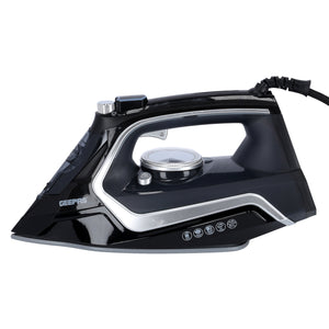 Geepas GSI24024 Ceramic Steam Iron | 2200W Powerful Performance | 260ml Tank | 360° Swivel Cord | 20g/min Steam Output | Self-Cleaning & Temperature Control Iron