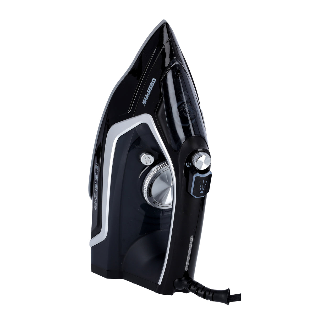 Geepas GSI24024 Ceramic Steam Iron | 2200W Powerful Performance | 260ml Tank | 360° Swivel Cord | 20g/min Steam Output | Self-Cleaning & Temperature Control Iron