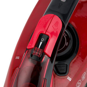 Geepas Ceramic Steam Iron GSI24026 | 3100W, Ceramic Soleplate, Anti-Calc & Anti-Drip, 350ml Tank, Comfortable Handle, Multi-Function, 2-Year Warranty, Red/Black