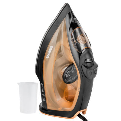 Geepas GSI7783 Steam Iron | 1800W | Non-Stick Soleplate with Vertical Steam | 5 Ironing Functions  | Powerful Steam Burst  | 120ml Water Tank |Adjustable Steam Output
