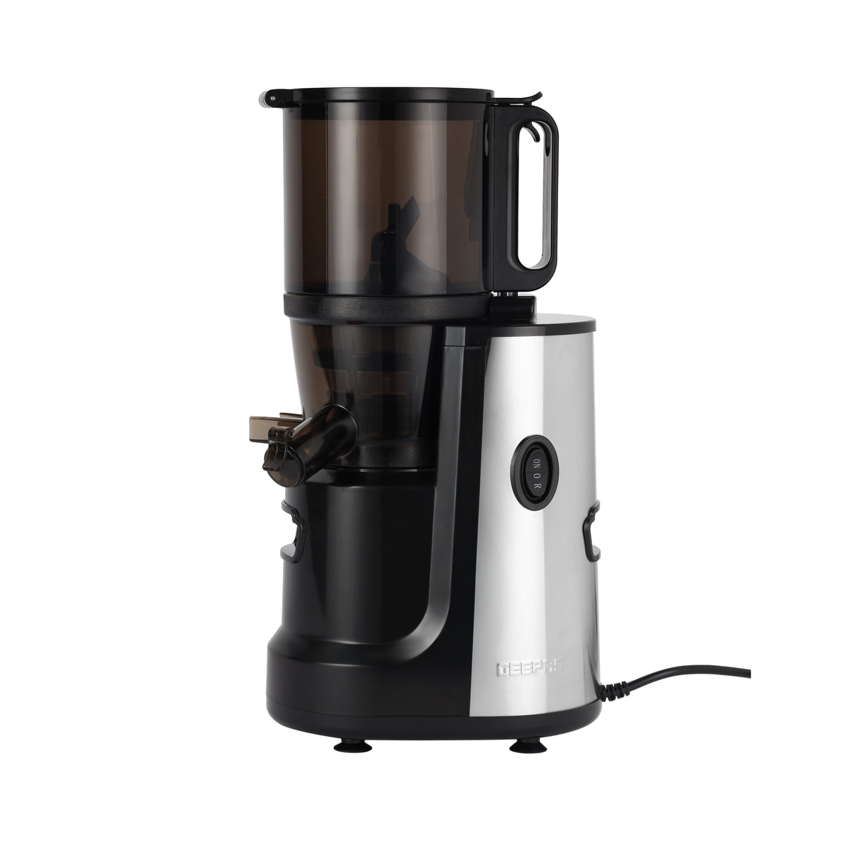 Geepas Slow Juicer- GSJ44019UK/ 1.0 Liter Capacity, Full Copper Motor, Overloading Safety/ Juicing Machine for Extracting Juices from Fruits and Vegetables, Orange, Lemon, Limes, etc