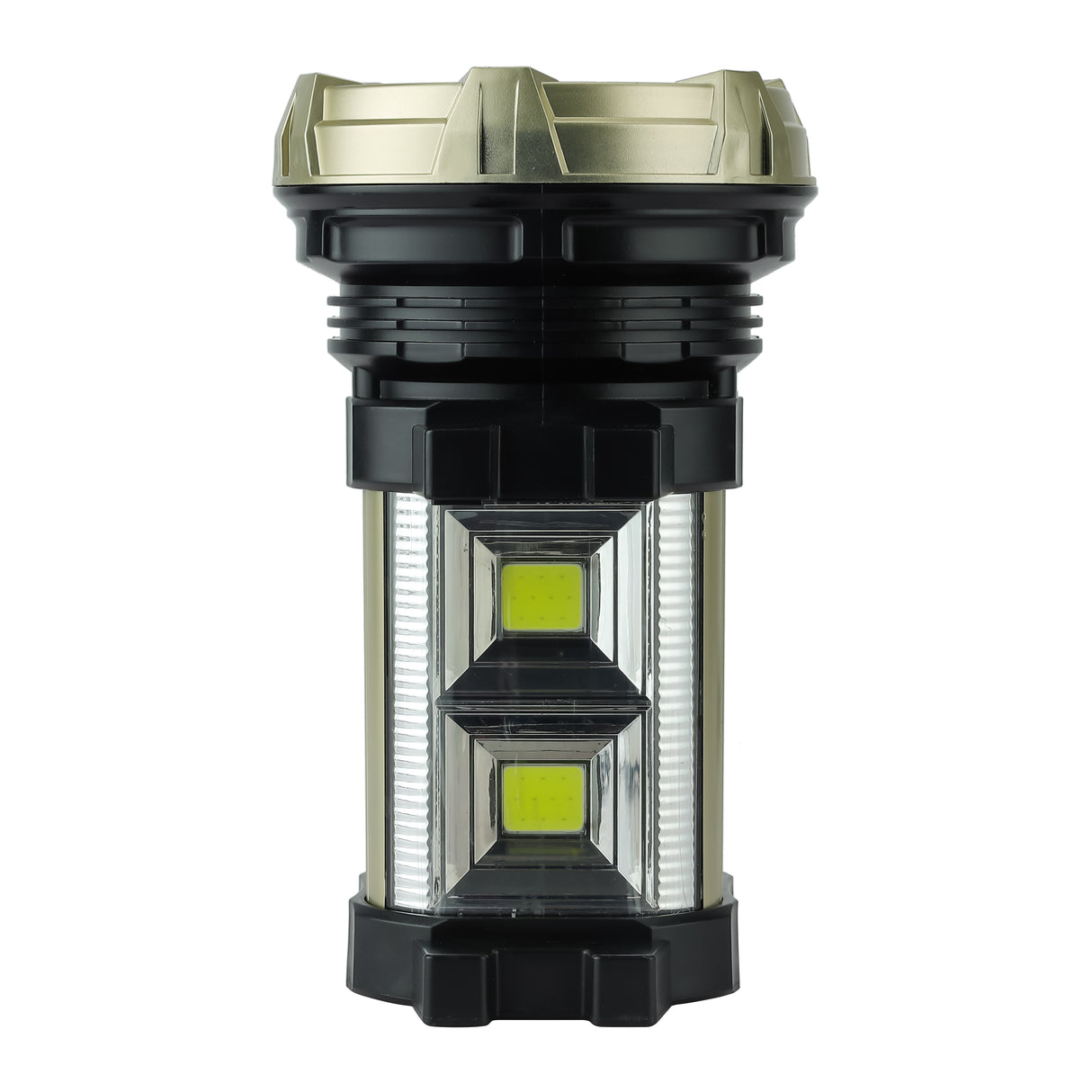 Geepas GSL5709 Rechargeable Search Light with Lantern | 10W LED Spotlight | Built-in Lantern Function | USB Output for Device Charging | Long Runtime | Durable Design