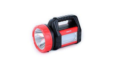 Geepas GSL7822 Rechargeable Search Light with Lantern | Powerful 5W LED Torch| 20pcs SMD LED Lantern| 4V 2000mAh Battery| 16 Hours Working| Ideal for Home & Outdoor Use