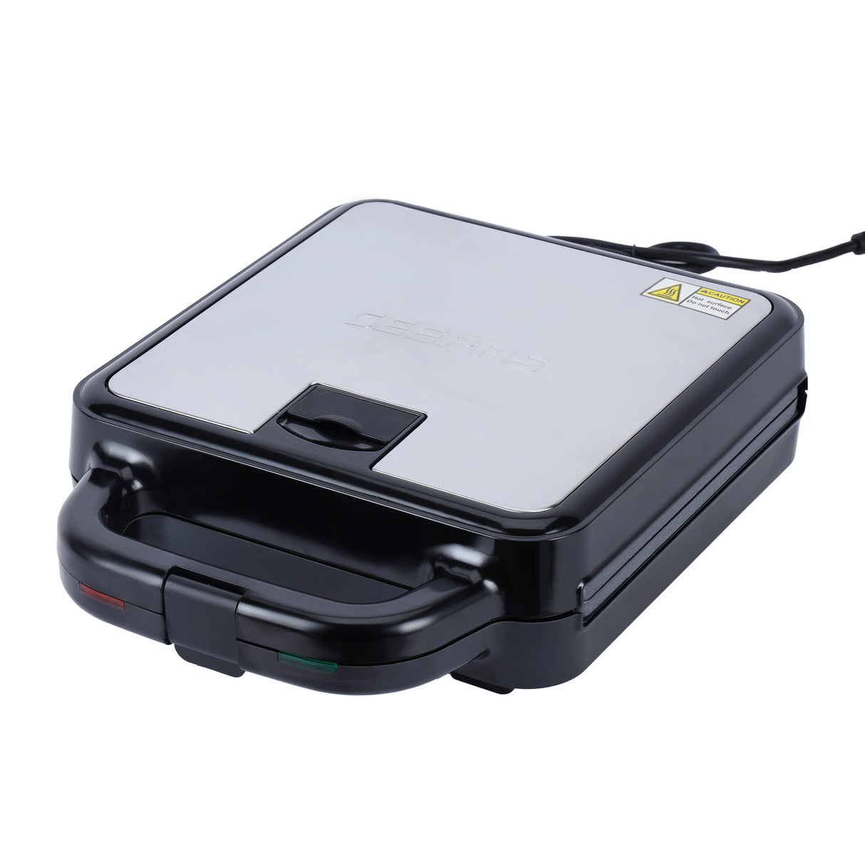 Geepas 6 in 1 Multi Snacks Maker- GSM36528/ 6 Detachable Plates/ Non-Stick Coating, Opens 180° Flat/ 1400W, Overheat Protection and Cool Touch Handle/ 2 Year Warranty