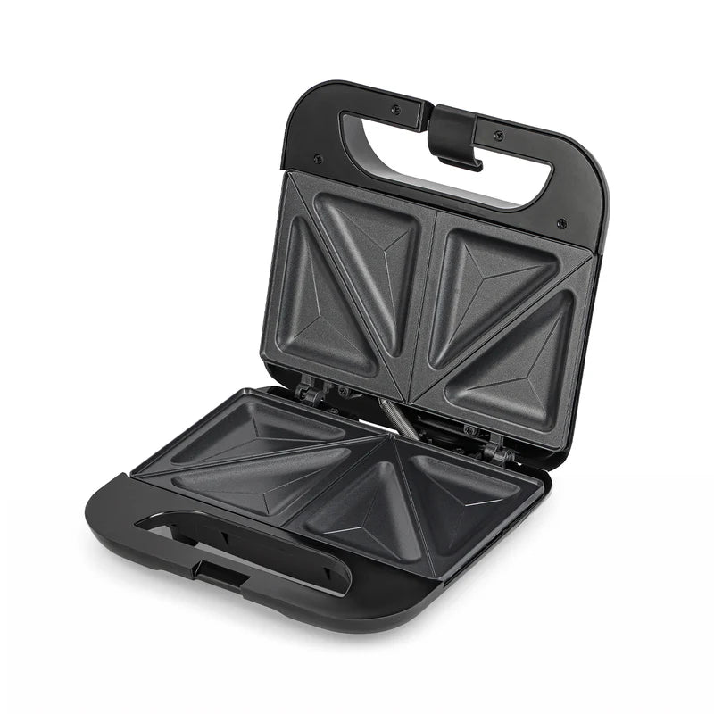 Geepas Sandwich Maker GSM36533UK | 750W Powerful Toaster| Non-Stick Plates| Power & Ready Light| Cool Touch Handle| Easy to Clean & Overheat Protection | 2-Year Warranty
