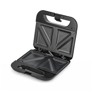 Geepas Sandwich Maker GSM36533UK | 750W Powerful Toaster| Non-Stick Plates| Power & Ready Light| Cool Touch Handle| Easy to Clean & Overheat Protection | 2-Year Warranty