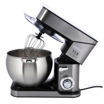 Geepas GSM43041 Kitchen Machine | 10L Capacity Stainless Steel Bowl Stand Mixer| 2000W  6 Speed Control | 3 Mixing Tools  Whisk, Beater & Dough Hook| 2 Years Warranty