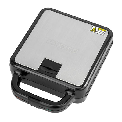 Geepas GSM5444 2-in-1 Multi Snacks Maker 1400W | Sandwich & Grill | 180° Open Design | Non-stick cooking plates | Automatic temperature control |Cool-touch handle