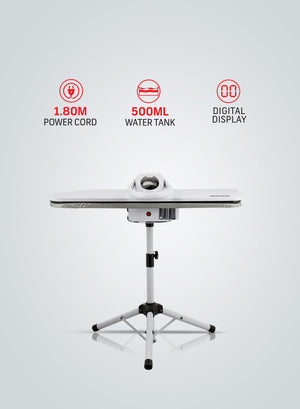 Geepas 34" Digital Steam Press with Stand – 2200W, 500ml, Auto Temp Control
