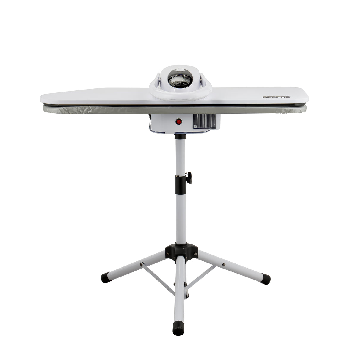 Geepas Digital Steam Press with Stand- GSP25037/ 38"x10.5", Suitable for All Kinds of Fabric and Safe for Delicate Fabrics/ Equipped with Metal Plate and 500 ML Capacity