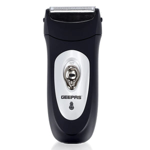 Geepas Rechargeable Men’s Shaver – GSR8707 |Dual Floating Blades| Pop-Up Trimmer| Cordless Operation| LED Indicator| Rechargeable Battery| Wet & Dry Use| 2 Years Warranty