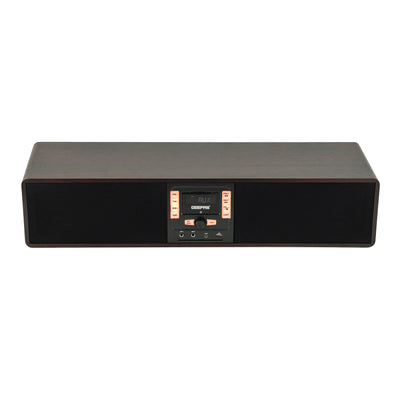 Geepas GSRB150WD Wireless Sound Bar Speaker 200W | Bluetooth, USB, AUX, Optical, FM Radio & Dual Karaoke Mic | Dual Karaoke Microphone Inputs | Integrated FM Radio
