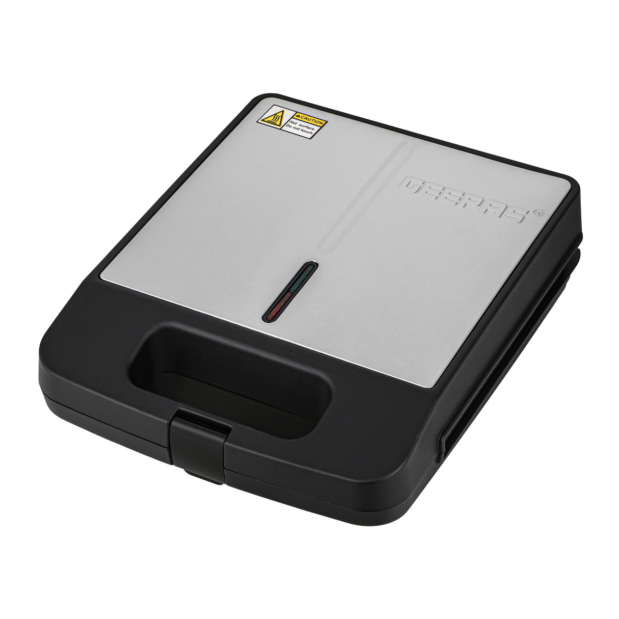 Geepas 4 Slice Sandwich Maker- GST5391 | 1100W with Automatic Temperature Control, Non-Stick Plates, Cool Touch Handle | Perfect for Breakfast & Snacks | 2Year Warranty