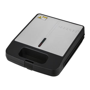 Geepas 4 Slice Sandwich Maker- GST5391 | 1100W with Automatic Temperature Control, Non-Stick Plates, Cool Touch Handle | Perfect for Breakfast & Snacks | 2Year Warranty