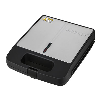 Geepas 4 Slice Sandwich Maker- GST5391 | 1100W with Automatic Temperature Control, Non-Stick Plates, Cool Touch Handle | Perfect for Breakfast & Snacks | 2Year Warranty