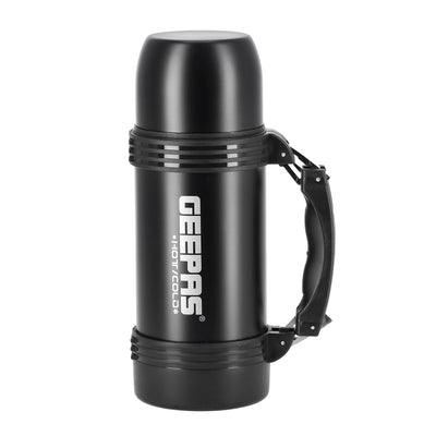 Geepas GSVF4114 Stainless Steel Vacuum Flask | 0.5L Capacity | 18/8 Stainless Steel with Copper Coating | Hot 18H/Cold 24H Retention  | BPA-Free | 2 Years Warranty